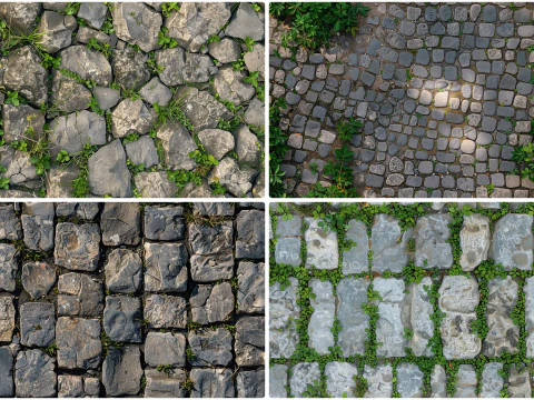 20 Road Pavement Texture Backgrounds CG Textures