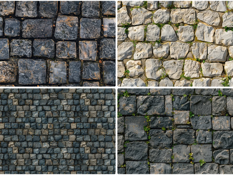 20 Road Pavement Texture Backgrounds Tekstur CG