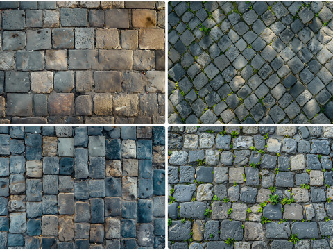 20 Road Pavement Texture Backgrounds Tekstur CG