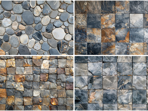 30 Stone Floor Texture Backgrounds CG 纹理