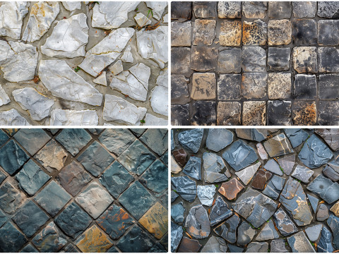30 Stone Floor Texture Backgrounds CG 纹理