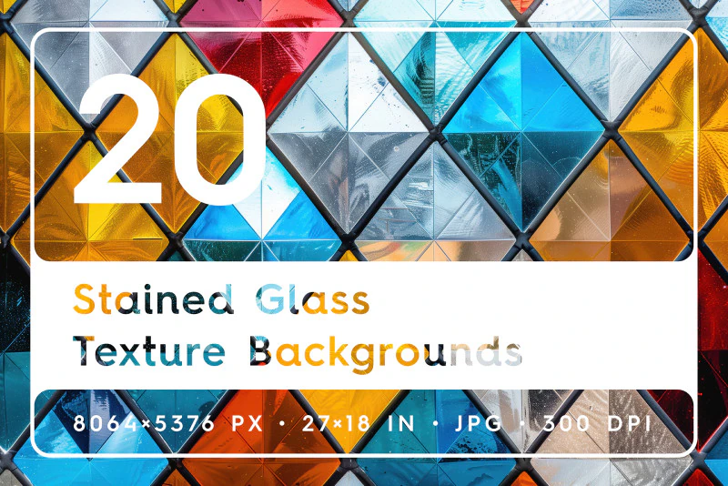 20 Stained Glass Texture Backgrounds CG Textures .c4d .max .obj .3ds .fbx .stl .blend 