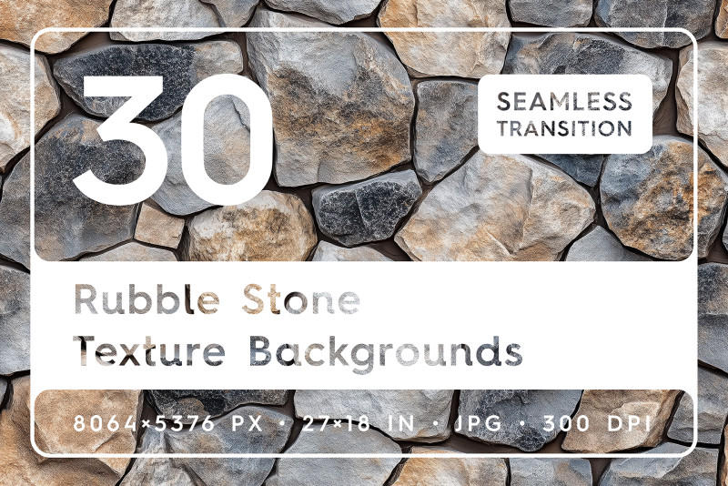 30 Rubble Stone Texture Backgrounds CG Текстури .c4d .max .obj .3ds .fbx .stl .blend