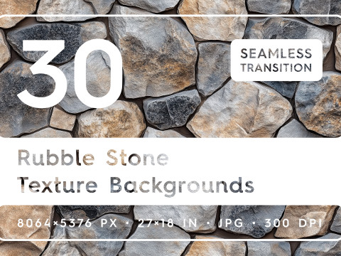 30 Rubble Stone Texture Backgrounds CG 텍스쳐