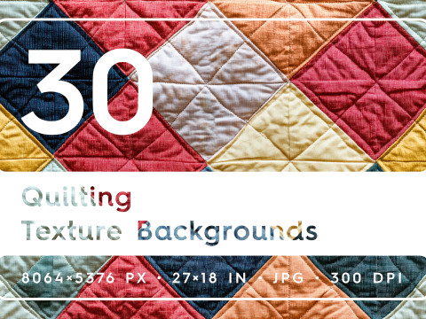 30 Quilting Texture Backgrounds CG 텍스쳐
