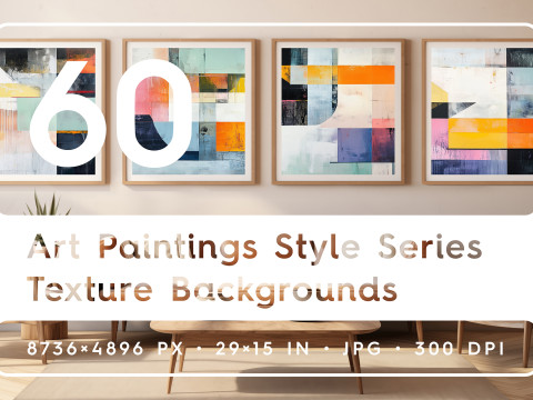 60 Art Paintings Style Series Texture Backgrounds CG 텍스쳐