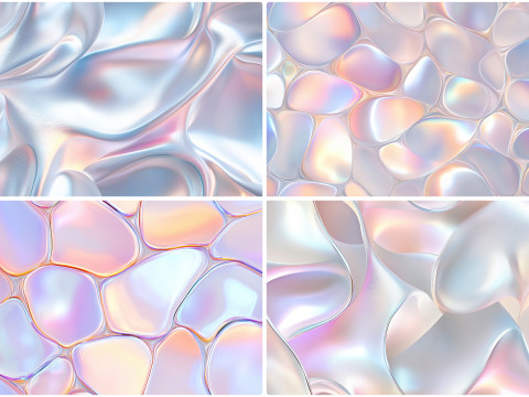 30 Pearlescent Background Textures CG テクスチャ