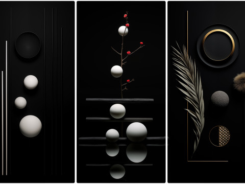 90 Minimalism Art Poster Illustration Backgrounds CG テクスチャ