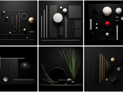 90 Minimalism Art Poster Illustration Backgrounds CG テクスチャ