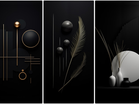 90 Minimalism Art Poster Illustration Backgrounds CG テクスチャ