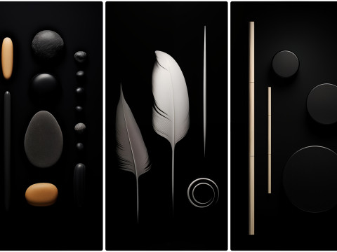 90 Minimalism Art Poster Illustration Backgrounds CG テクスチャ