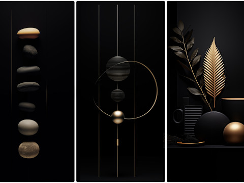 90 Minimalism Art Poster Illustration Backgrounds CG テクスチャ