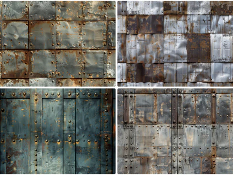 30 Metal Wall Texture Backgrounds CG Textures