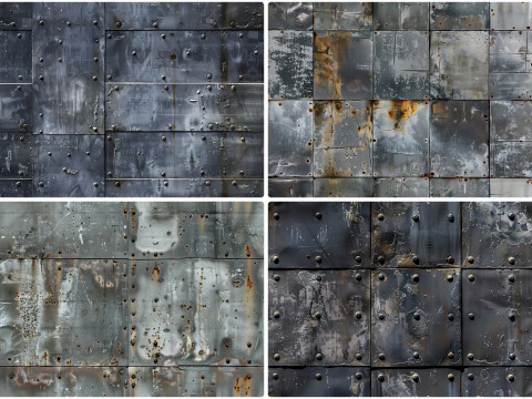 30 Metal Wall Texture Backgrounds CG Textures