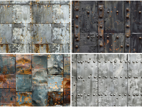 30 Metal Wall Texture Backgrounds CG Tekstury