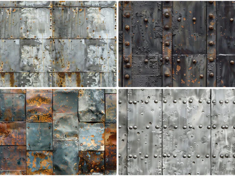 30 Metal Wall Texture Backgrounds CG Textures
