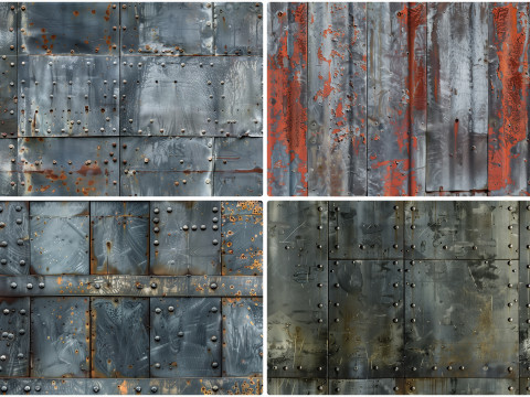 30 Metal Wall Texture Backgrounds CG Tekstury