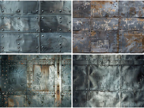 30 Metal Wall Texture Backgrounds CG Textures