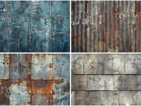 30 Metal Wall Texture Backgrounds CG Textures