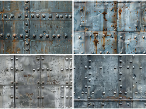 30 Iron Rivets Wall Texture Backgrounds CG テクスチャ