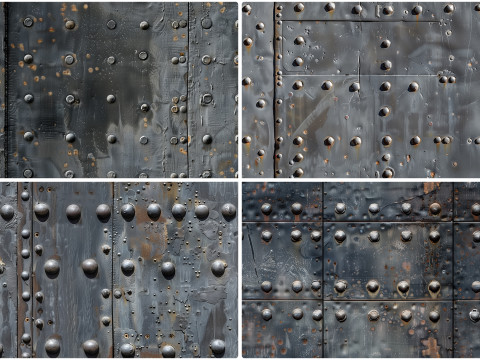 30 Iron Rivets Wall Texture Backgrounds CG テクスチャ