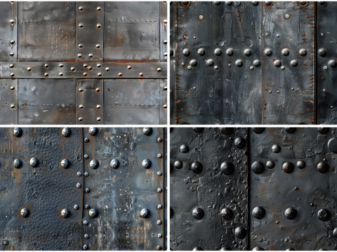 30 Iron Rivets Wall Texture Backgrounds CG テクスチャ
