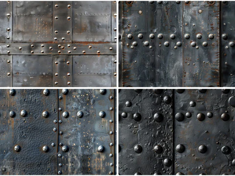 30 Iron Rivets Wall Texture Backgrounds CG Textures