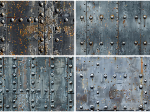 30 Iron Rivets Wall Texture Backgrounds CG テクスチャ