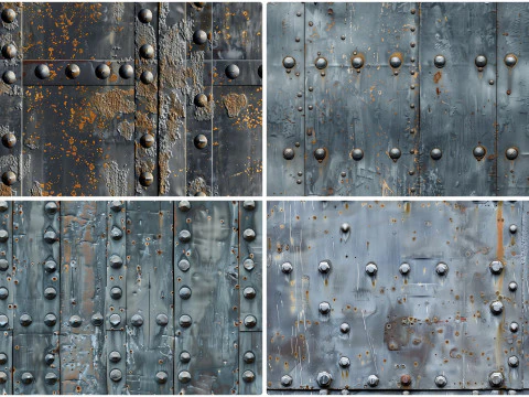 30 Iron Rivets Wall Texture Backgrounds CG Textures
