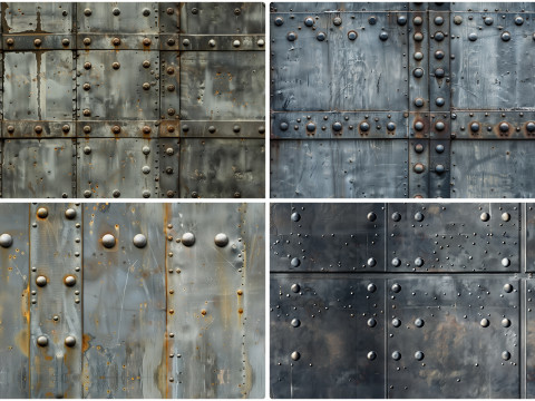 30 Iron Rivets Wall Texture Backgrounds CG テクスチャ