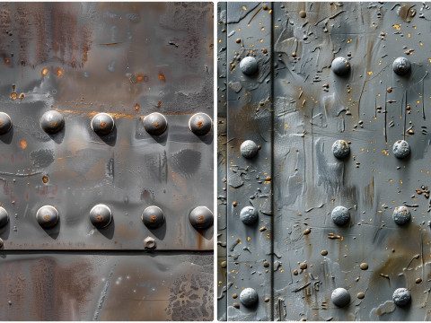 30 Iron Rivets Wall Texture Backgrounds CG テクスチャ