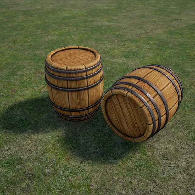 barrel 3D Model .c4d .max .obj .3ds .fbx .stl .blend 