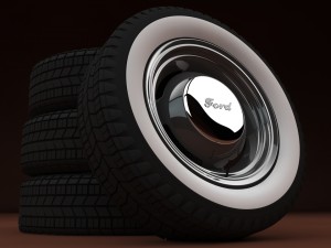 rims and tires 3D Model
