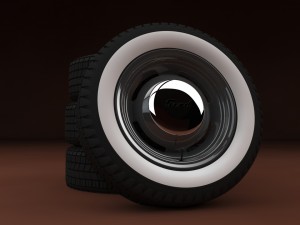 rims and tires 3D Model