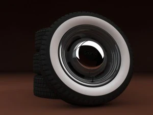 rims and tires 3D Model