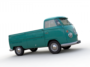 volkswagen transporter pickup single cab - 1962 3D Модель