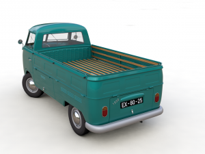 volkswagen transporter pickup single cab - 1962 3D Модель