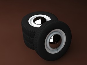 rims and tires vw Modello 3D