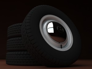 rims and tires vw Modello 3D