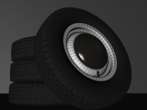 rims and tires vw Modello 3D