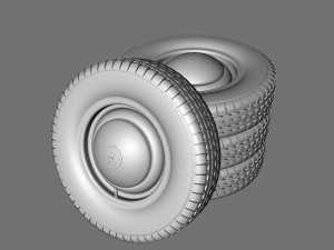 rims and tires vw Modello 3D