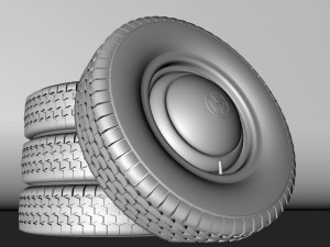 rims and tires vw Modello 3D