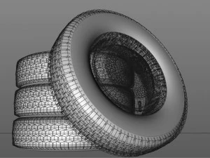rims and tires vw 3D Model