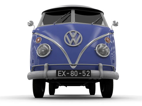 Vw kombi transporter 3D Model