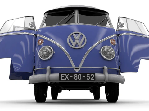 Vw kombi transporter 3D Model