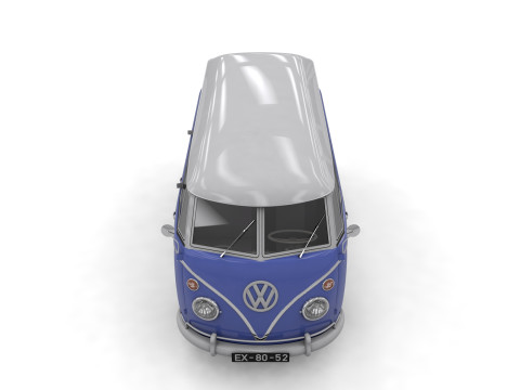 Vw kombi transporter 3D 모델