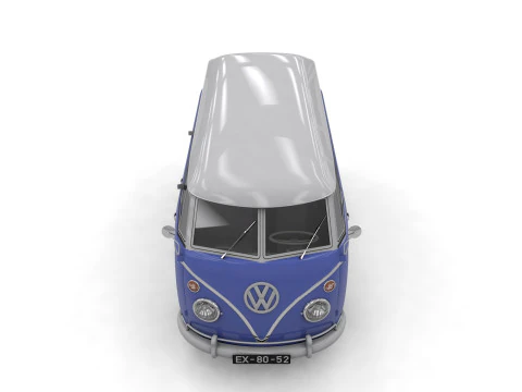 Vw kombi transporter 3D Model