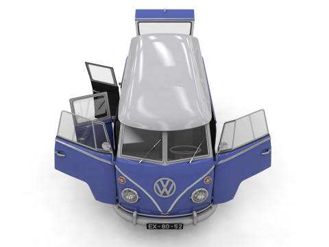 Vw kombi transporter 3D 모델