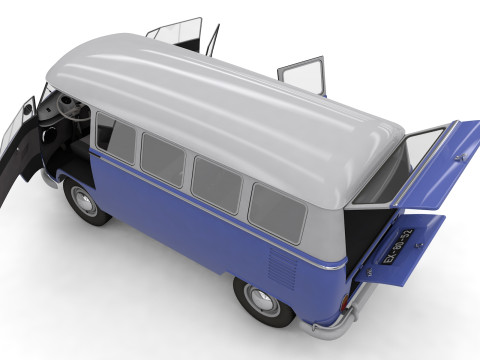 Vw kombi transporter 3D 모델