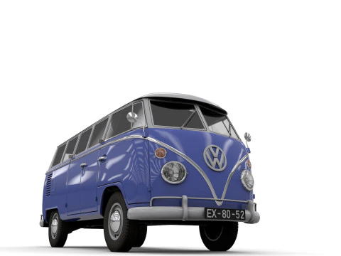 Vw kombi transporter 3D Model